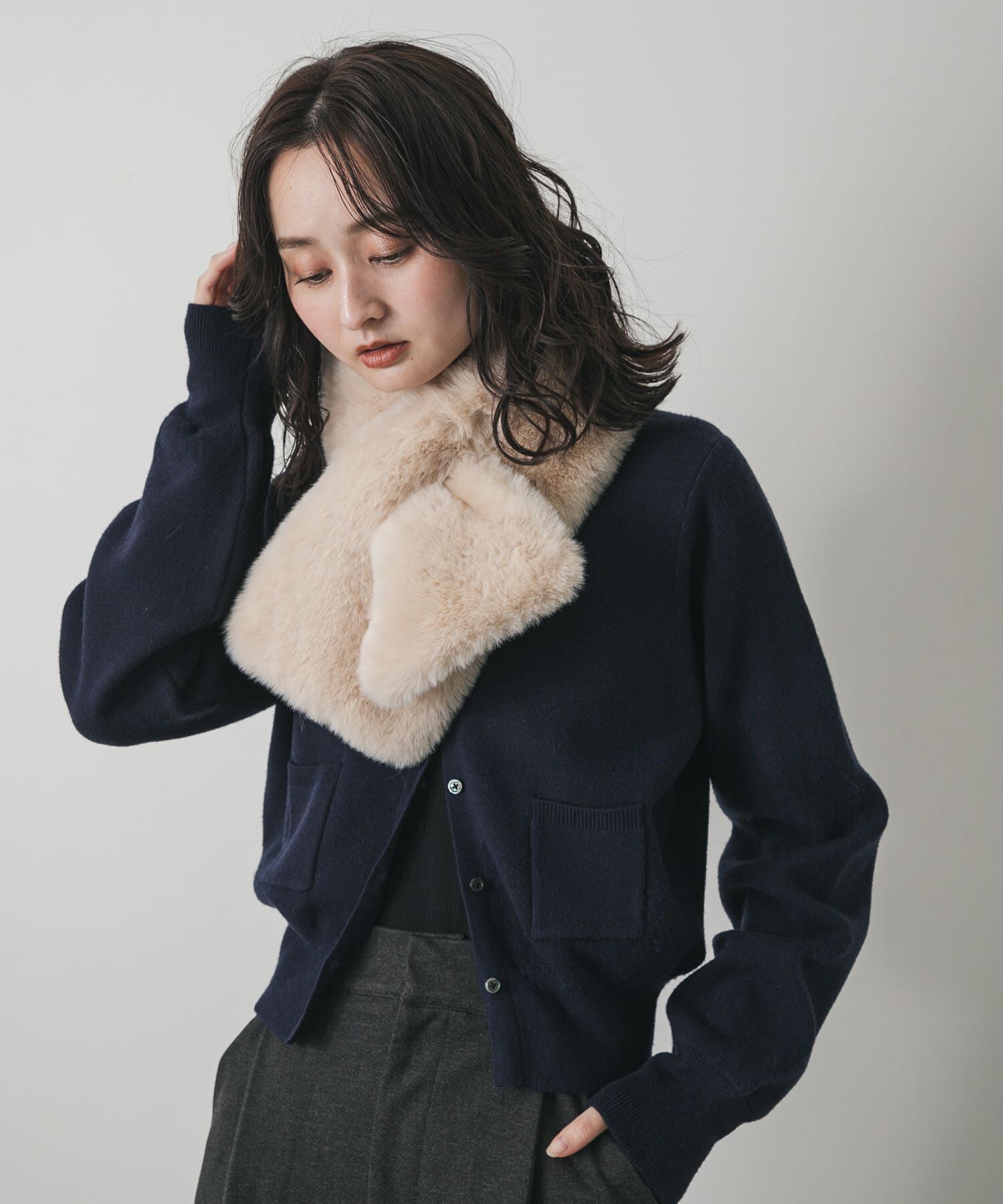 SENSE OF PLACE by URBAN RESEARCH「ボリュームエコファーティペット」|マフラー|