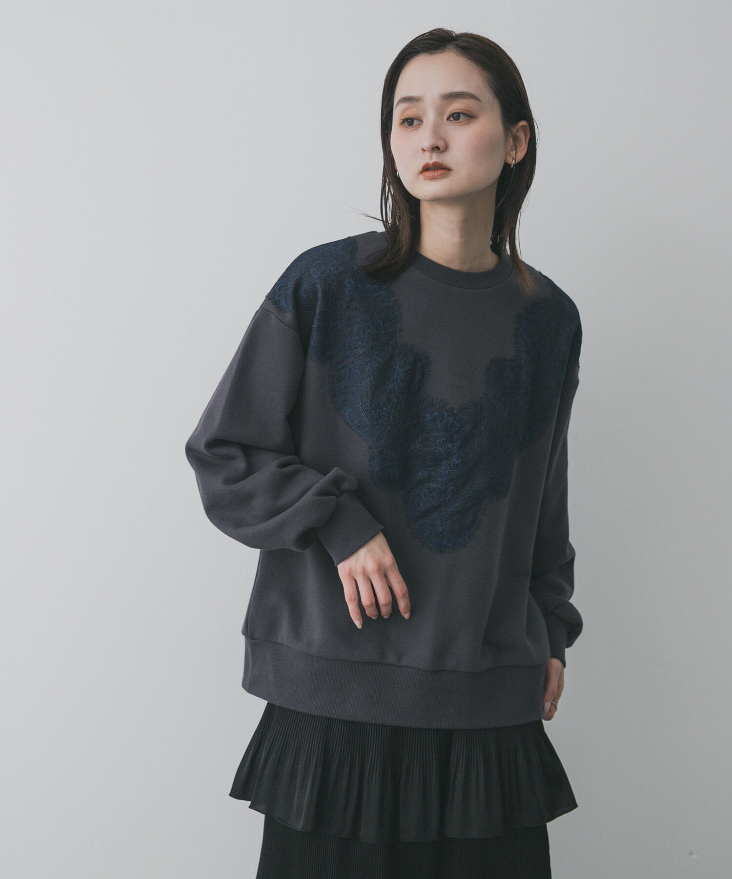 SENSE OF PLACE by URBAN RESEARCH「レースルーズスウェット」|スウェット・ジャージ|