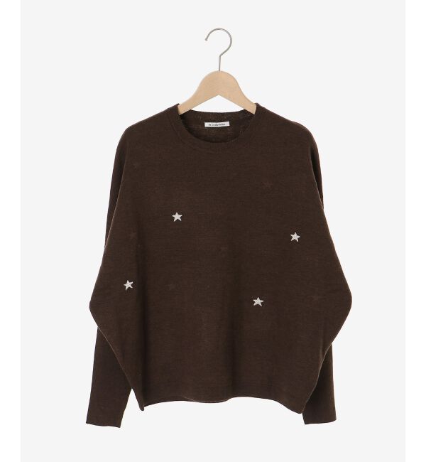  「《手洗い可能》スター刺繍ニットプルオーバー」|ニット・セーター|
