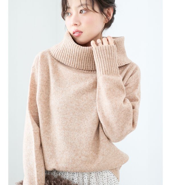  「オフタートルニットプルオーバー」|ニット・セーター|