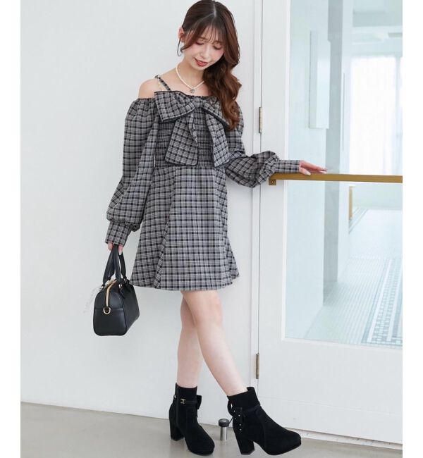  「3WAYビジューリボンブーツ」|ショートブーツ|