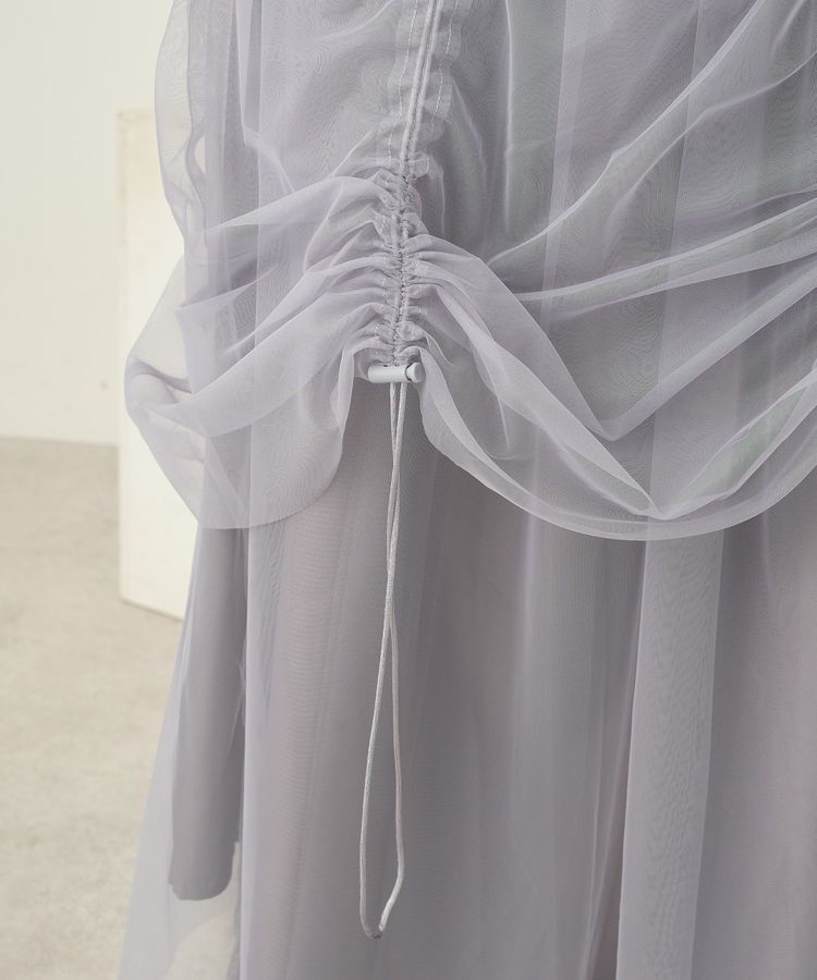 earth music&ecology「2wayドロストチュールスカート」|スカート|