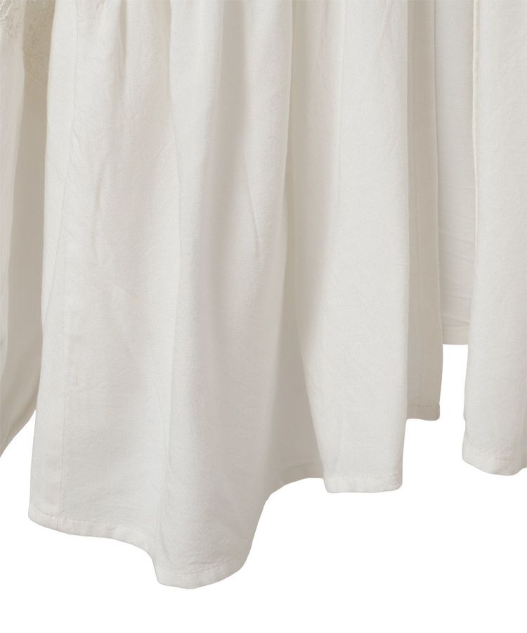 earth music&ecology「レーヨンレースデザインシャツ」|シャツ・ブラウス|