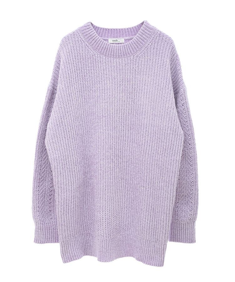 earth music&ecology「シャイニーベロアチュニック」|チュニック|