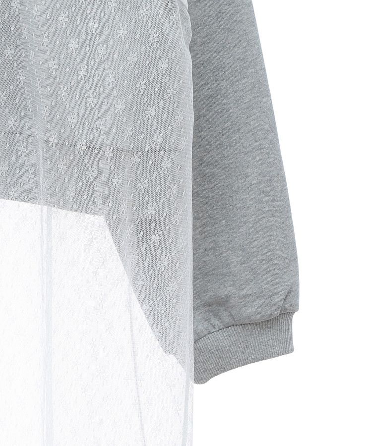 earth music&ecology「SET2点レースロゴプルオーバー+チュールワンピ」|スウェット・ジャージ|