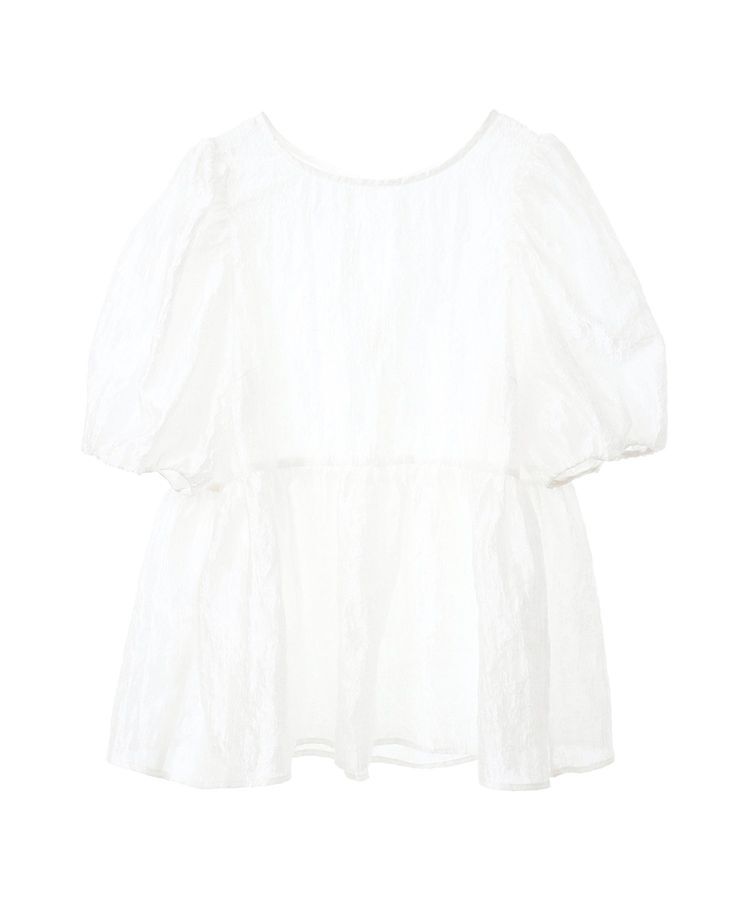 earth music&ecology「シアージャガードペプラムチュニック」|チュニック|