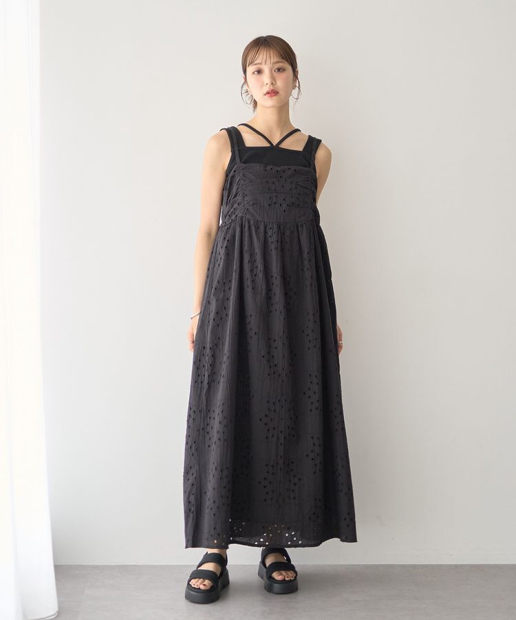 earth music&ecology「レイヤードカットタンクトップ」|キャミソール|