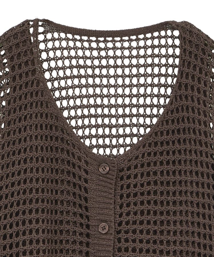 earth music&ecology「SET2点メッシュニットカーディガン＋ビスチェ」|カーディガン|