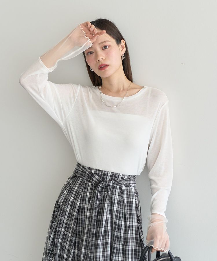 earth music&ecology「シアースリーブプルオーバー」|Tシャツ・カットソー|