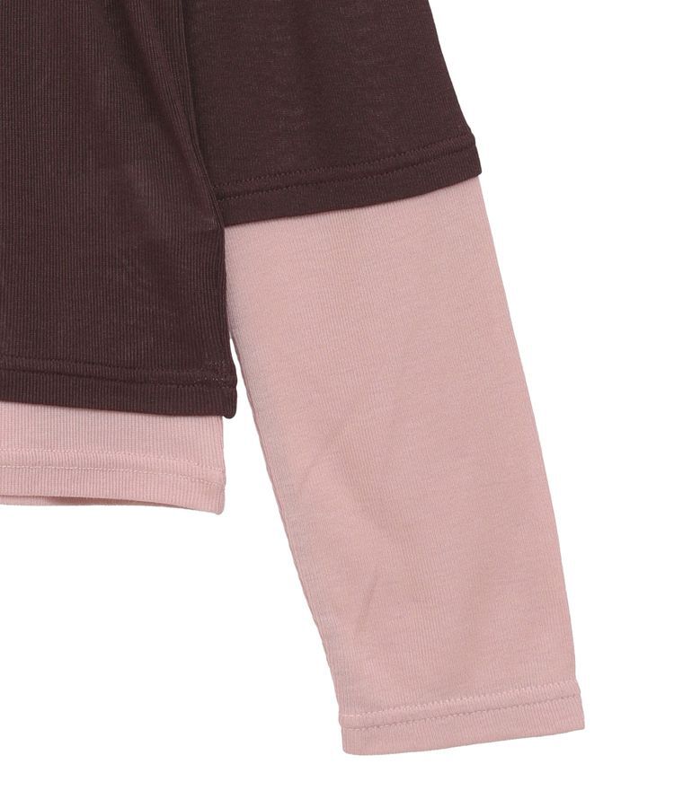 earth music&ecology「レイヤードシアープルオーバー」|Tシャツ・カットソー|