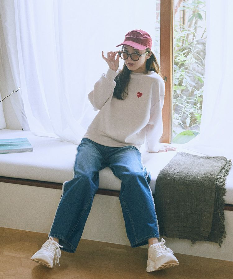 earth music&ecology「Chaｍpion&times;emaeポンチハートスウェット」|スウェット・ジャージ|