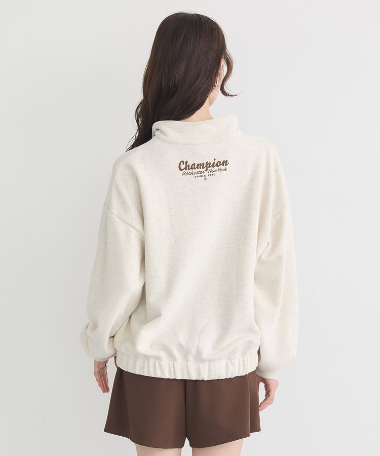 earth music&ecology「Champion&times;emaeハーフジップハートスウェット」|スウェット・ジャージ|