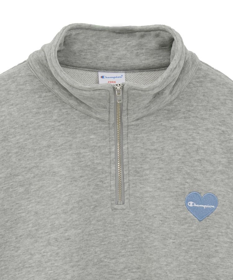 earth music&ecology「Champion&times;emaeハーフジップハートスウェット」|スウェット・ジャージ|