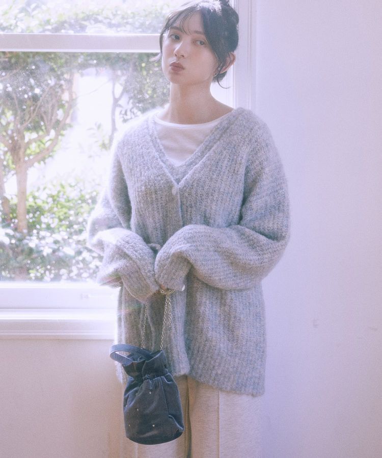 earth music&ecology「ベロアハンドルバッグ」|ショルダー・メッセンジャー|