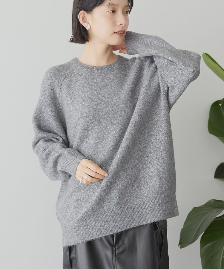 AMERICAN HOLIC「ラグランラメニットプルオーバー」|ニット・セーター|