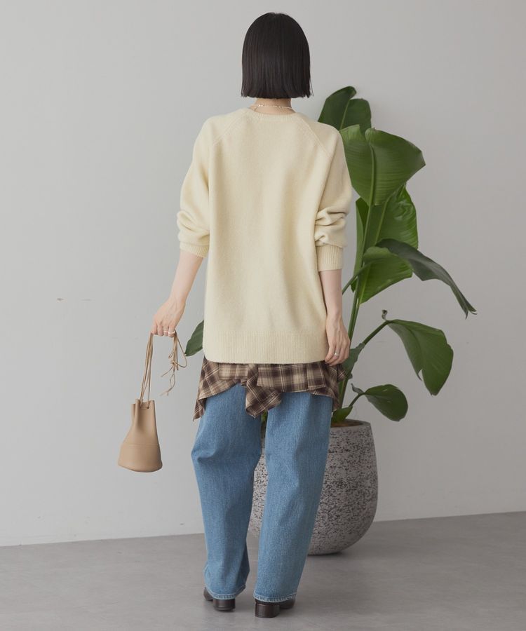 AMERICAN HOLIC「ラグランラメニットプルオーバー」|ニット・セーター|