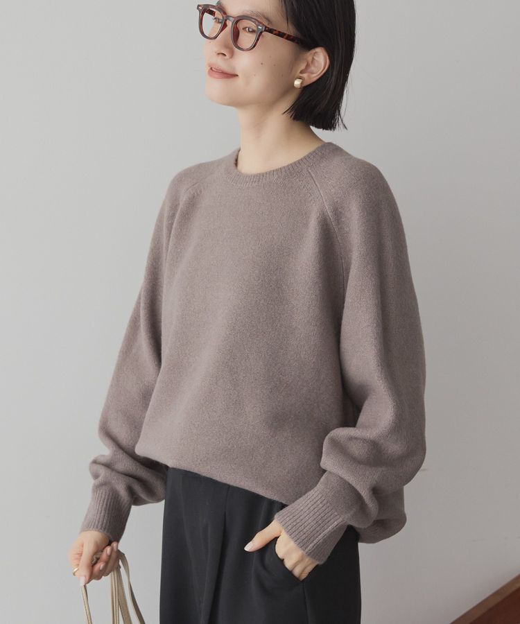 AMERICAN HOLIC「ラグランラメニットプルオーバー」|ニット・セーター|