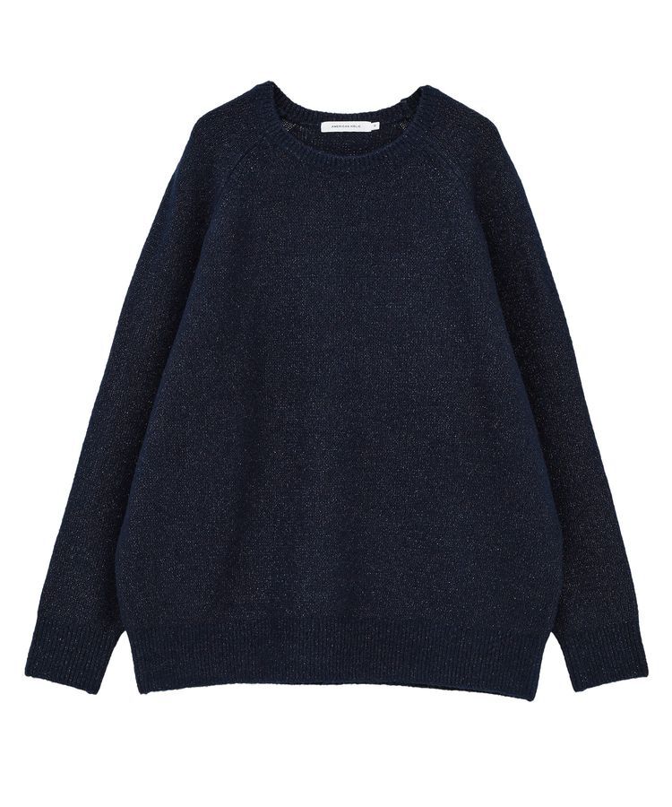 AMERICAN HOLIC「ラグランラメニットプルオーバー」|ニット・セーター|