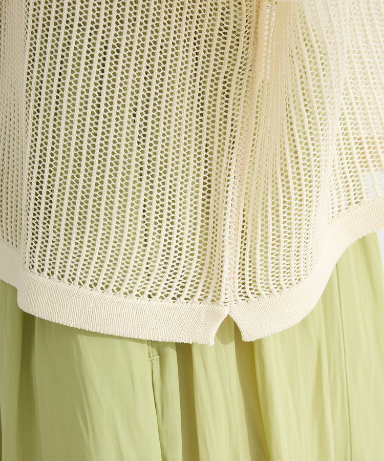 armonia「テープロゴ透かしニットプルオーバー」|Tシャツ・カットソー|