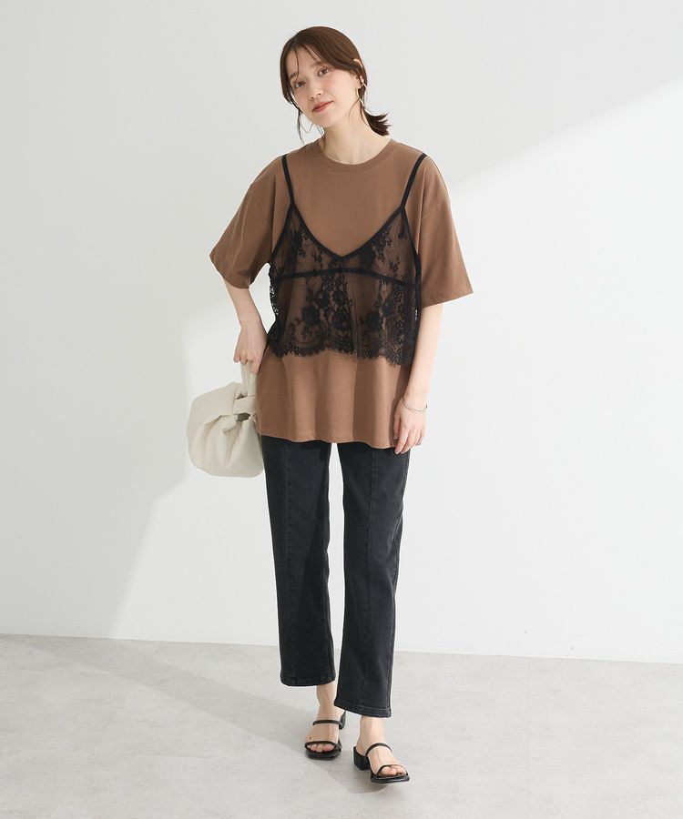 Green Parks「レースビスチェドッキングチュニック」|チュニック|