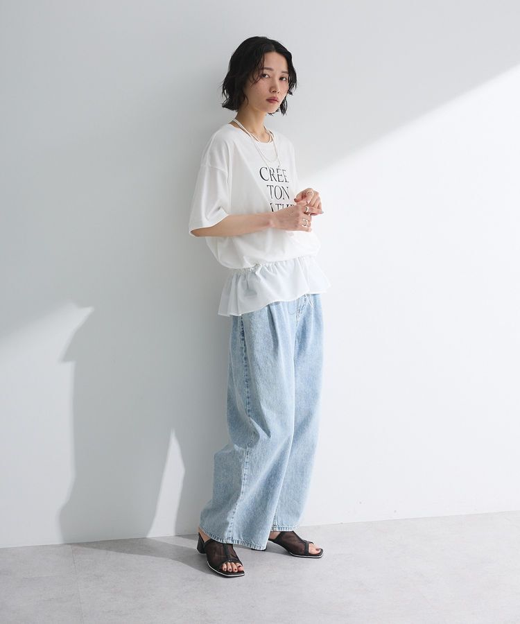 Green Parks「ウエストドロストドッキングロゴプルオーバー」|Tシャツ・カットソー|