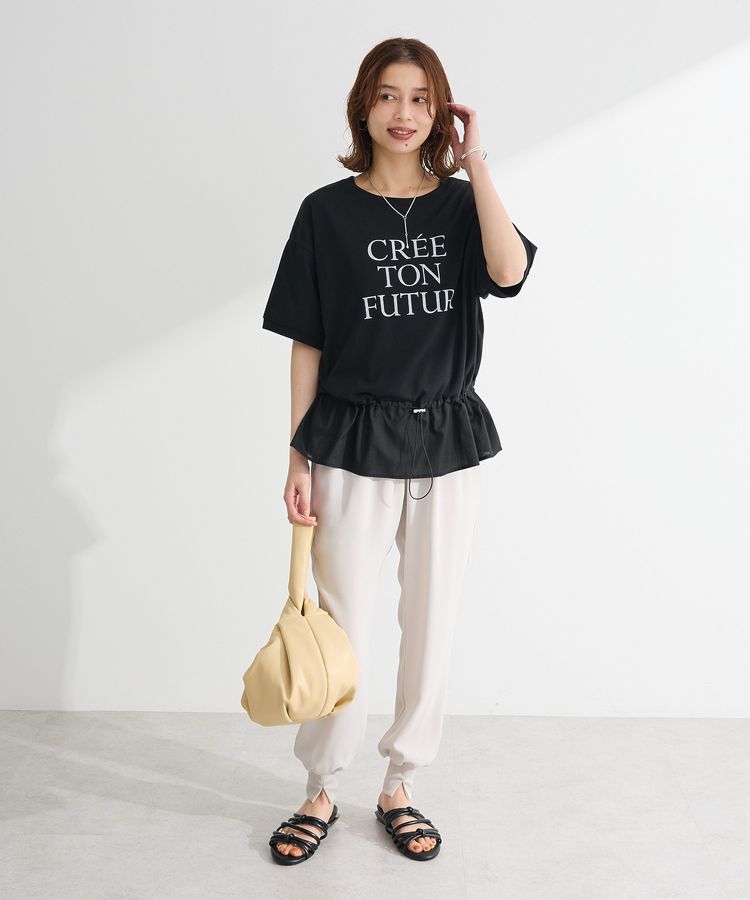 Green Parks「ウエストドロストドッキングロゴプルオーバー」|Tシャツ・カットソー|