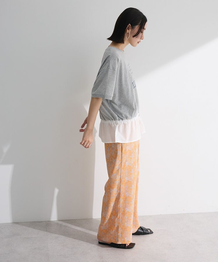 Green Parks「ウエストドロストドッキングロゴプルオーバー」|Tシャツ・カットソー|