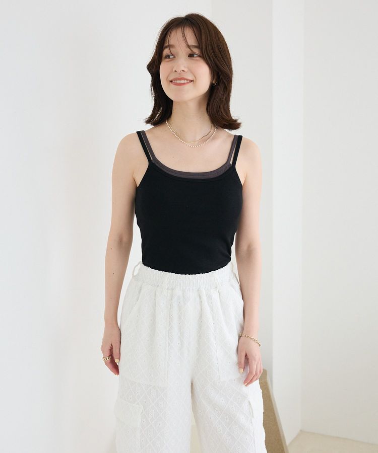 Green Parks「・Petit Fleur レイヤードキャミ(カップ付)」|インナー|