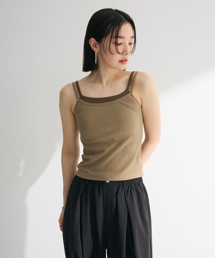 Green Parks「・Petit Fleur レイヤードキャミ(カップ付)」|インナー|
