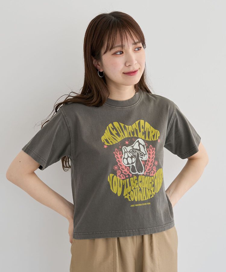 Green Parks「・DOUBLE FLAGS ヴィンテージライクプリントT」|Tシャツ・カットソー|