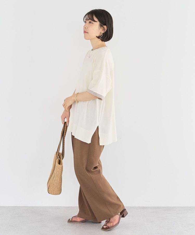 Green Parks「冷やっとすずやかレイヤーニットプルオーバー」|ニット・セーター|