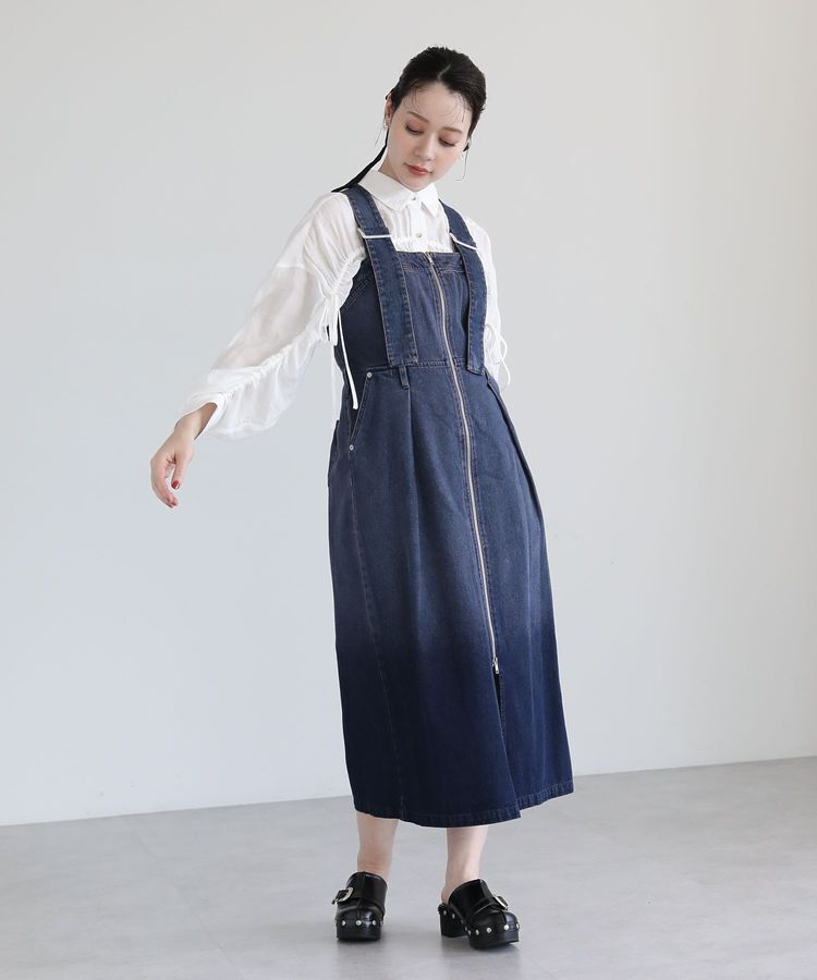 Green Parks「・SUGAR SPOON 2wayデニムジャンスカ」|ジャンパースカート|Purple