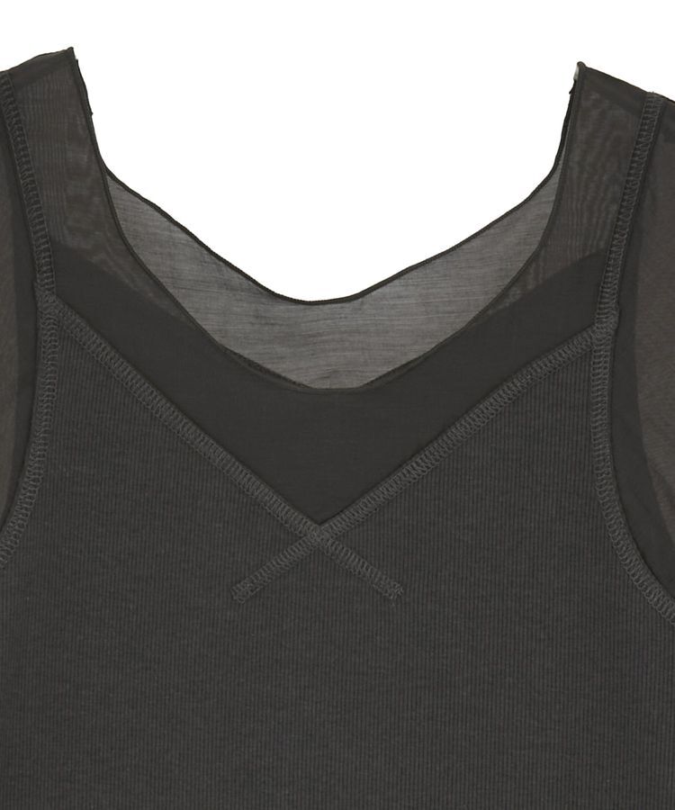 Green Parks「・SUGAR SPOON シアー切替タンクトップⅡ」|インナー|