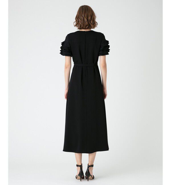 LOULOU WILLOUGHBY「【LOULOU WILLOUGHBY】ラッフルコサージュワンピース」|ワンピース|