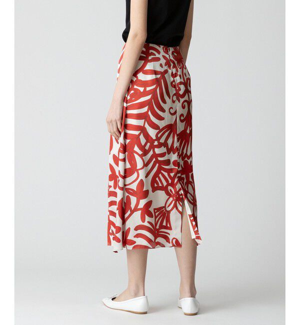 allureville「ペインティングフラワープリントスカート」|スカート|