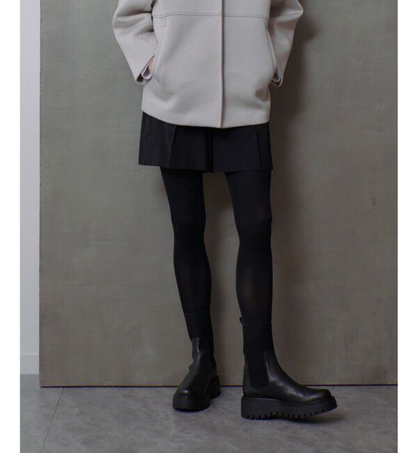 allureville「ヴィスコースウールショートパンツ」|その他|ブラック