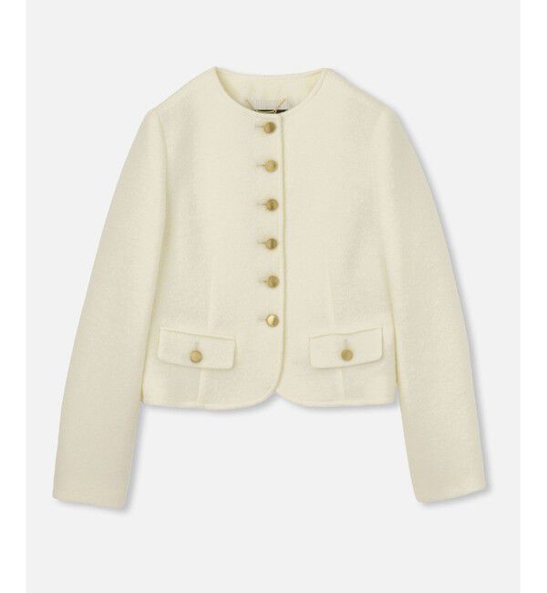 allureville「ブークレーノーカラージャケット」|ノーカラージャケット|