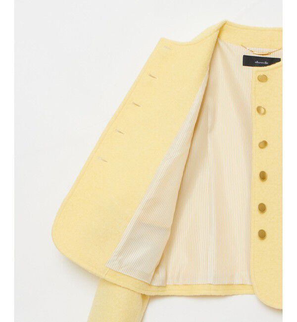 allureville「ブークレーノーカラージャケット」|ノーカラージャケット|