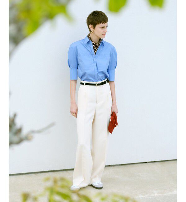 allureville「ダブルカバークロススラックスパンツ」|スラックス|アイボリー