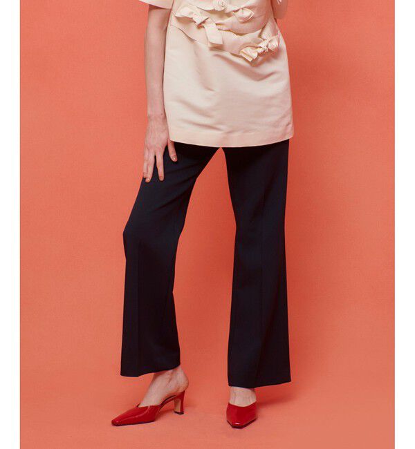 LOULOU WILLOUGHBY「【LOULOU WILLOUGHBY】ダブルクロスフレアーパンツ」|その他|