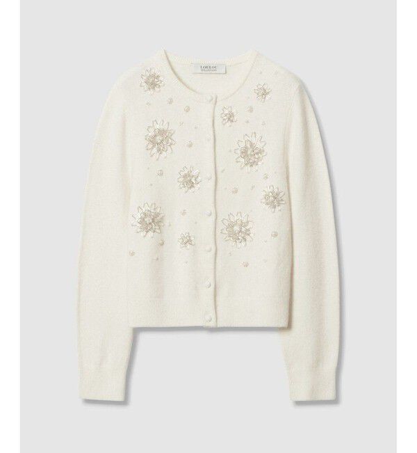 LOULOU WILLOUGHBY「【LOULOU WILLOUGHBY】ビーズフラワーカーディガン」|カーディガン|