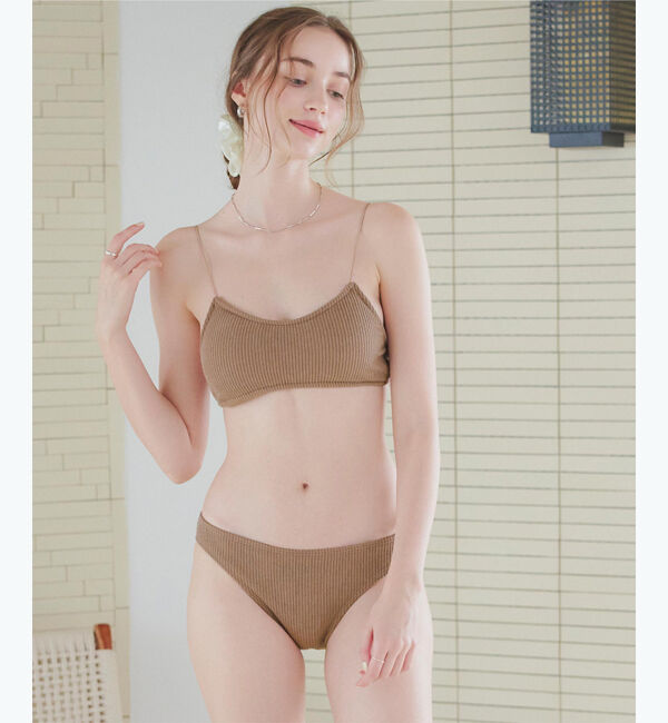 SEA DRESS「リブニットシンプルデザインビキニ/水着」|ビキニ|