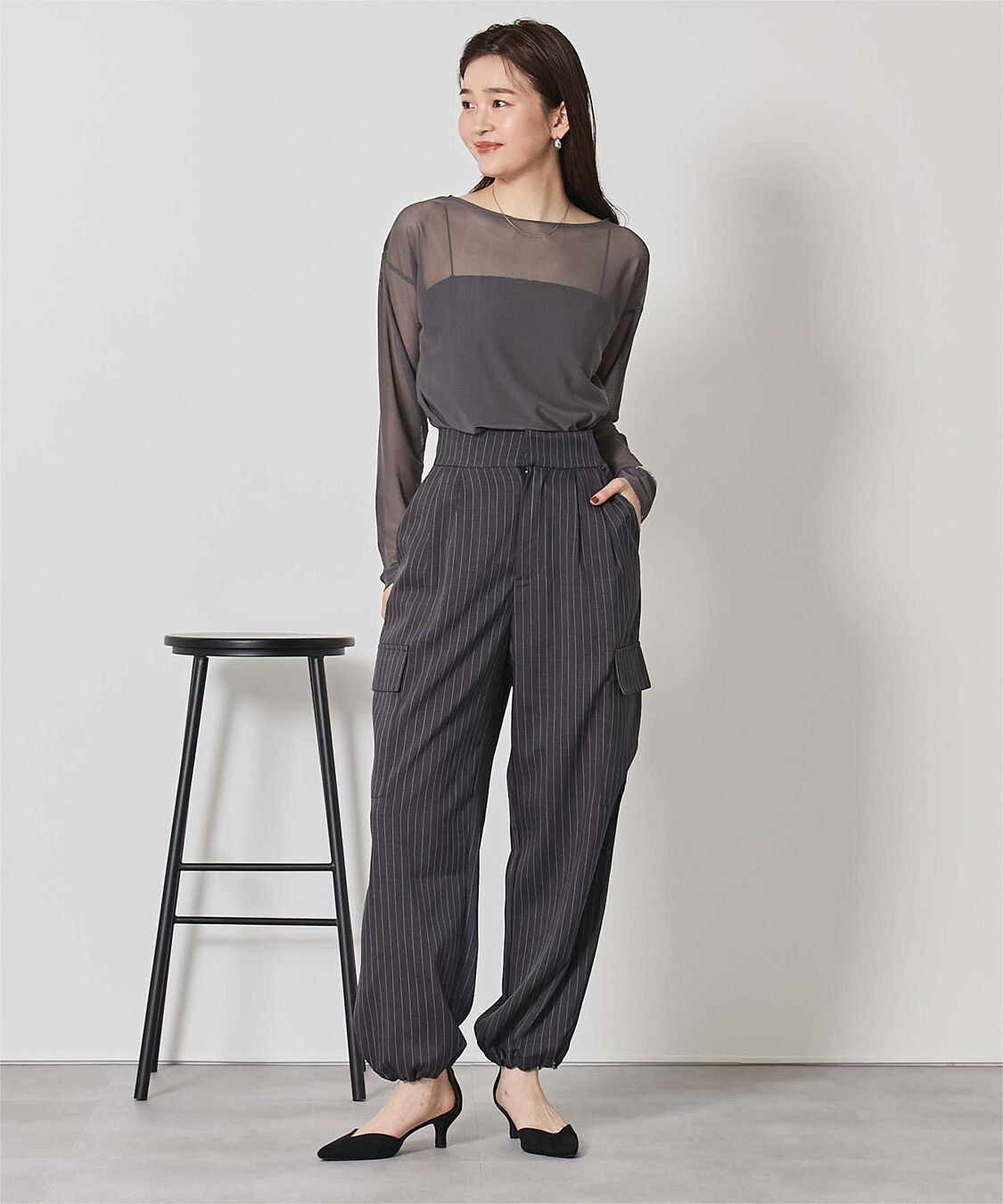 ur's「シアーボートネックプルオーバー」|Tシャツ・カットソー|