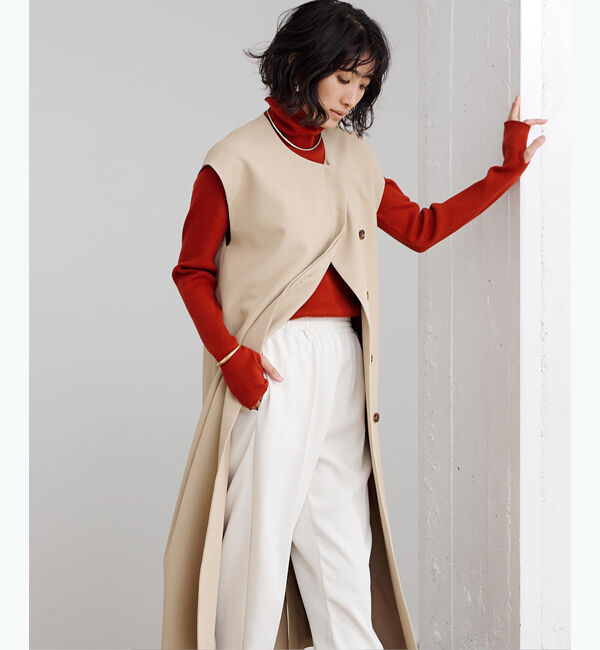 ur's「フィンガーホール付リブタートルネックトップス」|ニット・セーター|