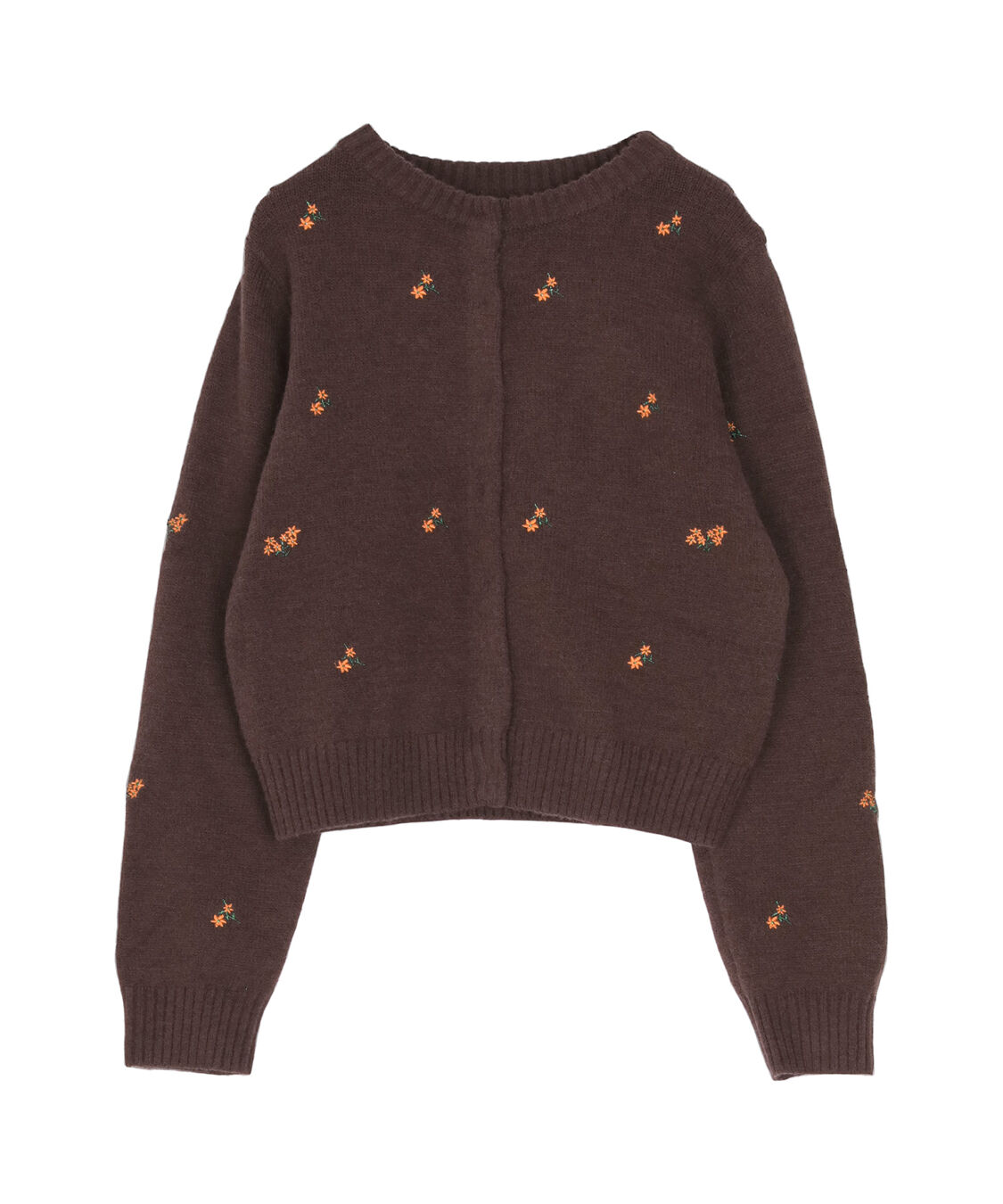 titivate「アルパカタッチフラワー刺繍カーディガン」|ニット・セーター|