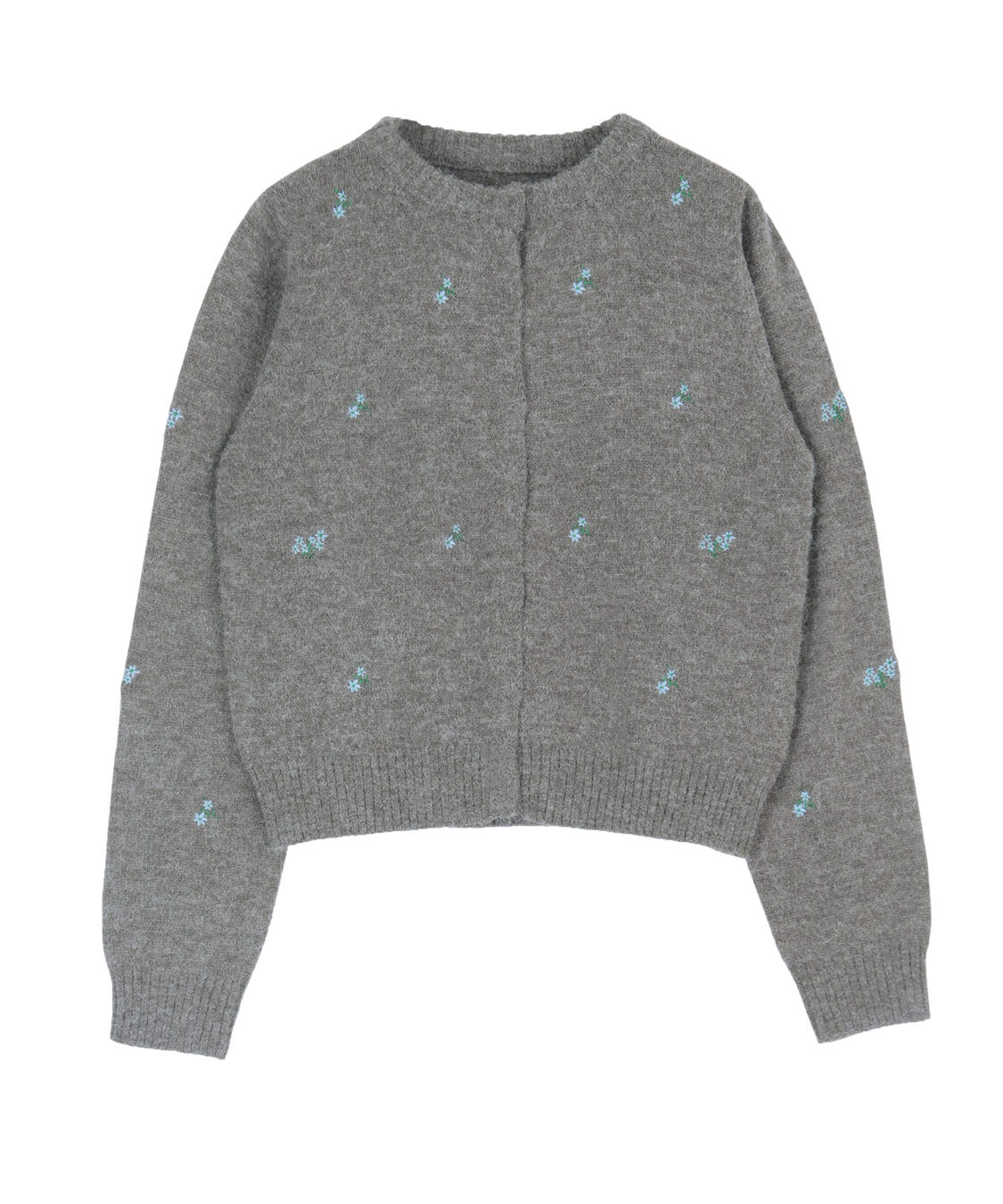 titivate「アルパカタッチフラワー刺繍カーディガン」|ニット・セーター|