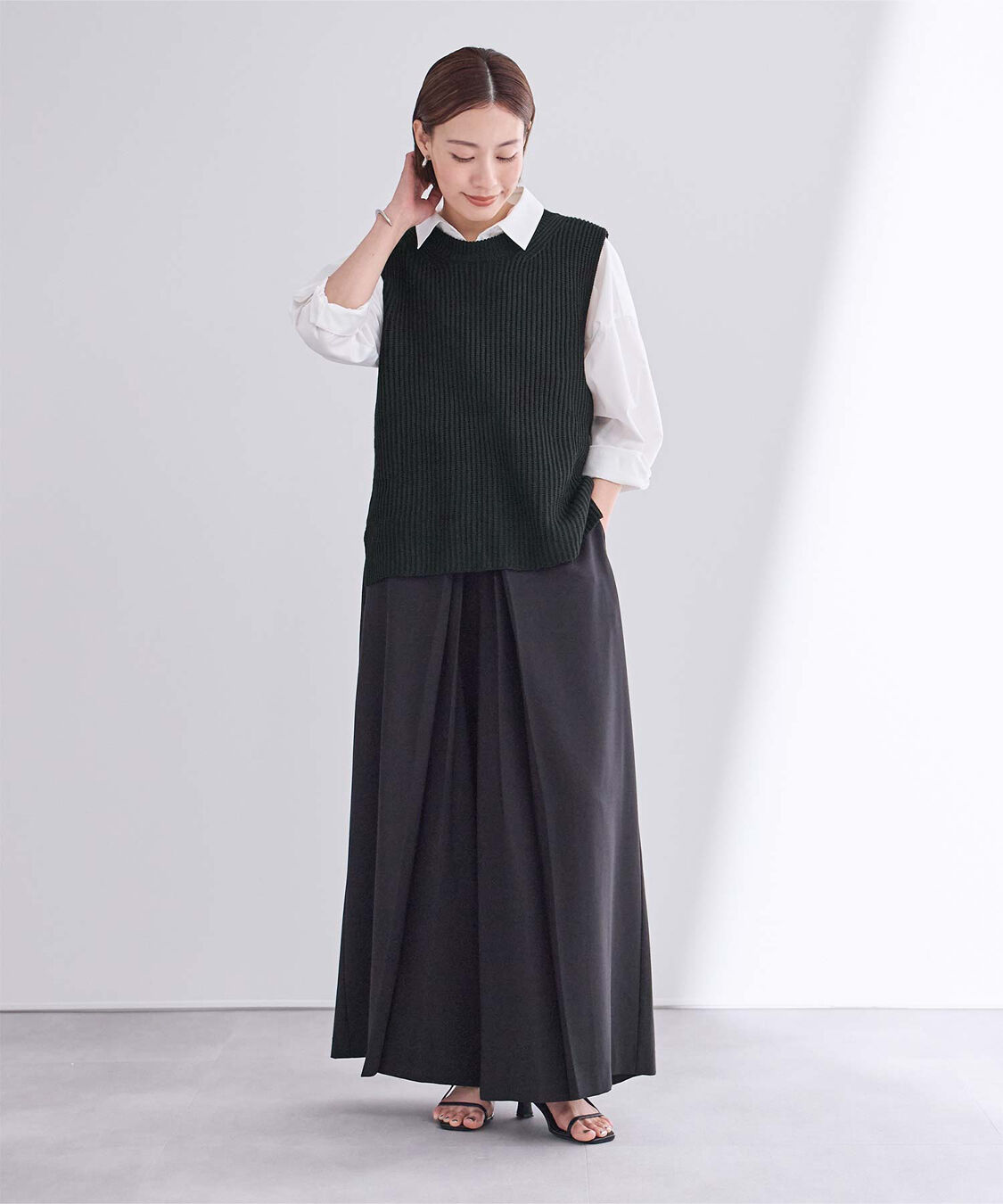 ur's「ローゲージニットベスト」|ニット・セーター|