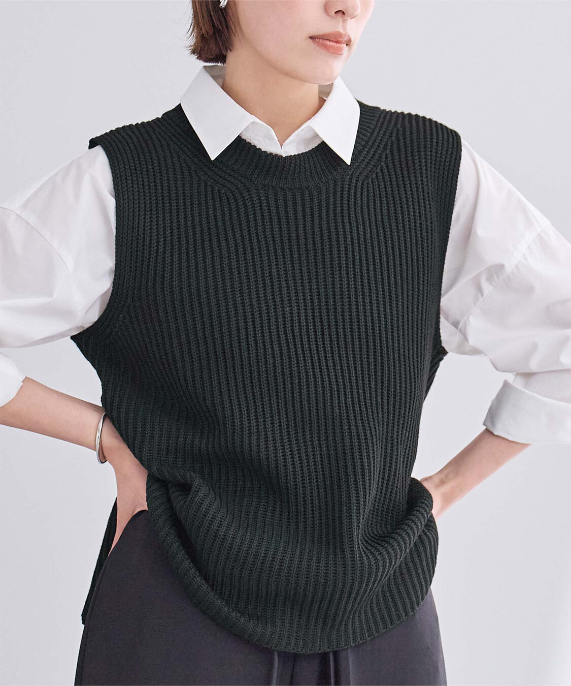 ur's「ローゲージニットベスト」|ニット・セーター|