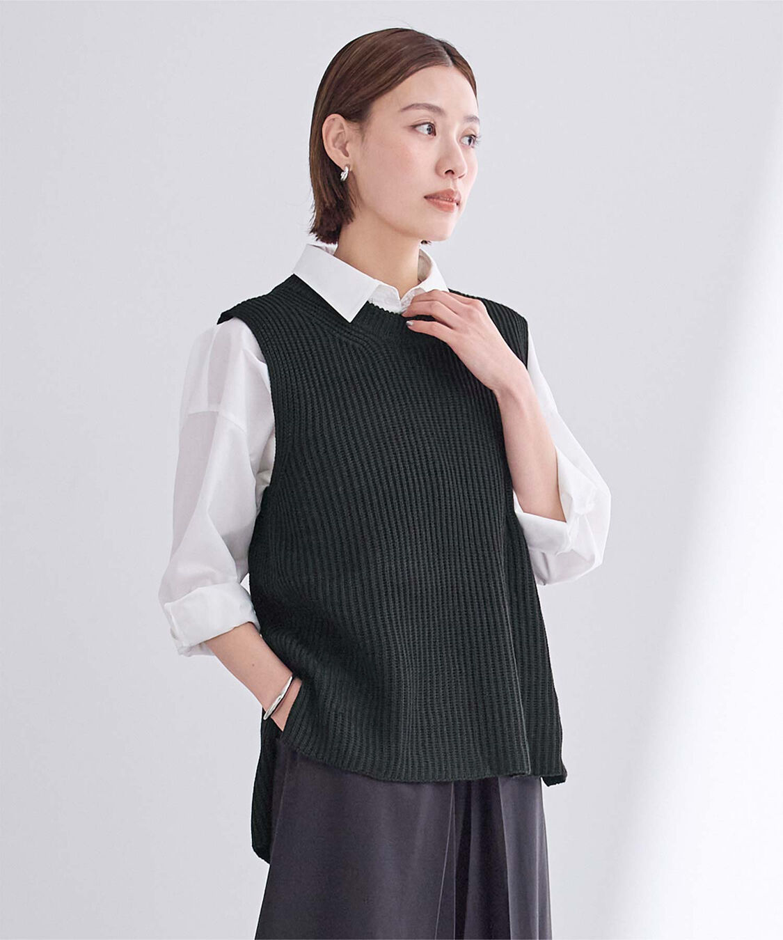 ur's「ローゲージニットベスト」|ニット・セーター|