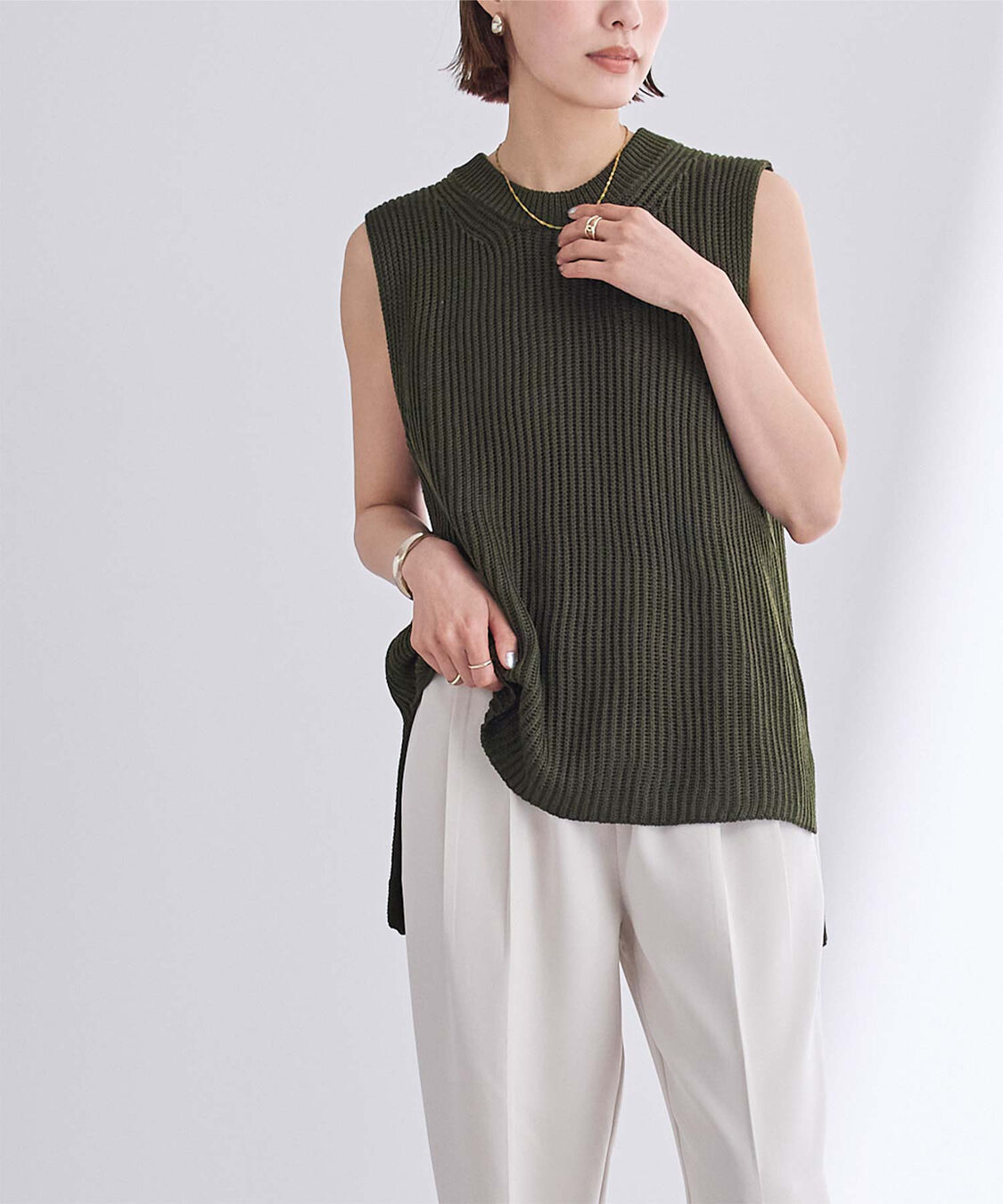 ur's「ローゲージニットベスト」|ニット・セーター|